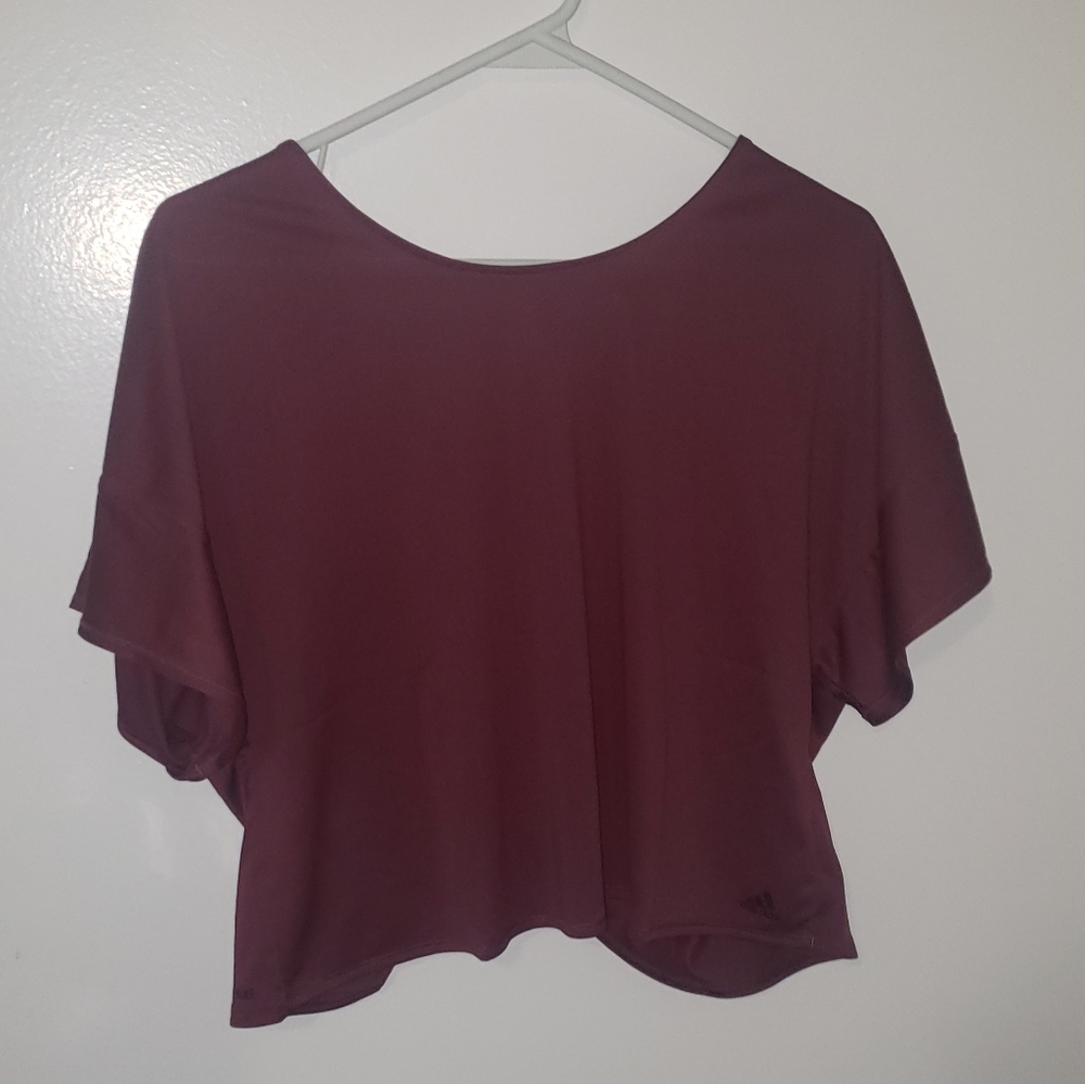 BRAND NEW ADIDAS Prime blue cropped workout top.